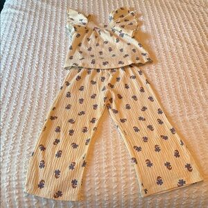 Zara Kids Cream Floral Dress